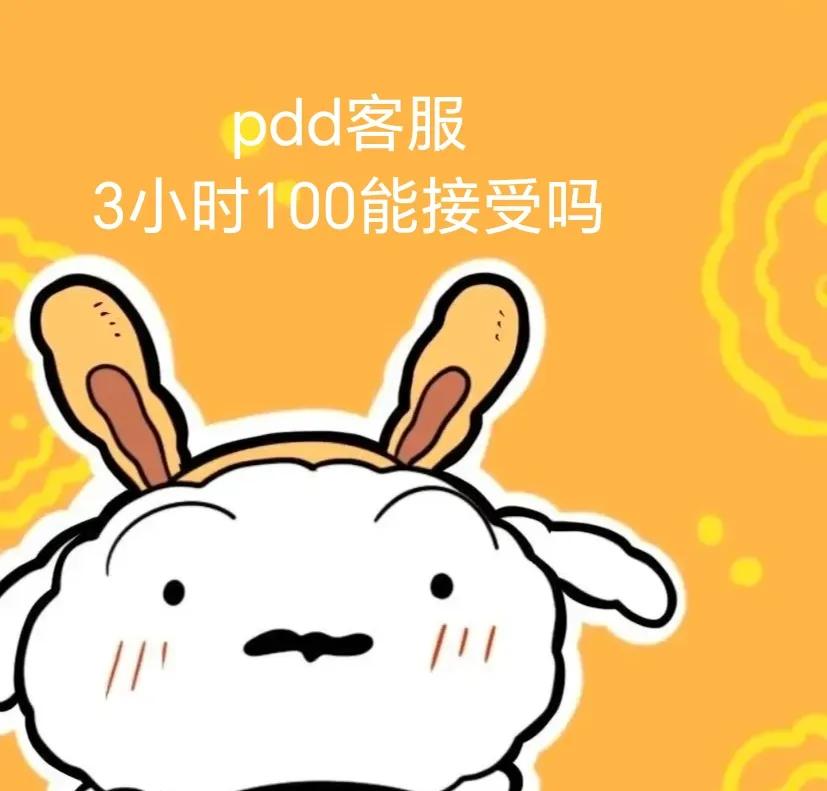 pdd客服有人想做吗？3小时100