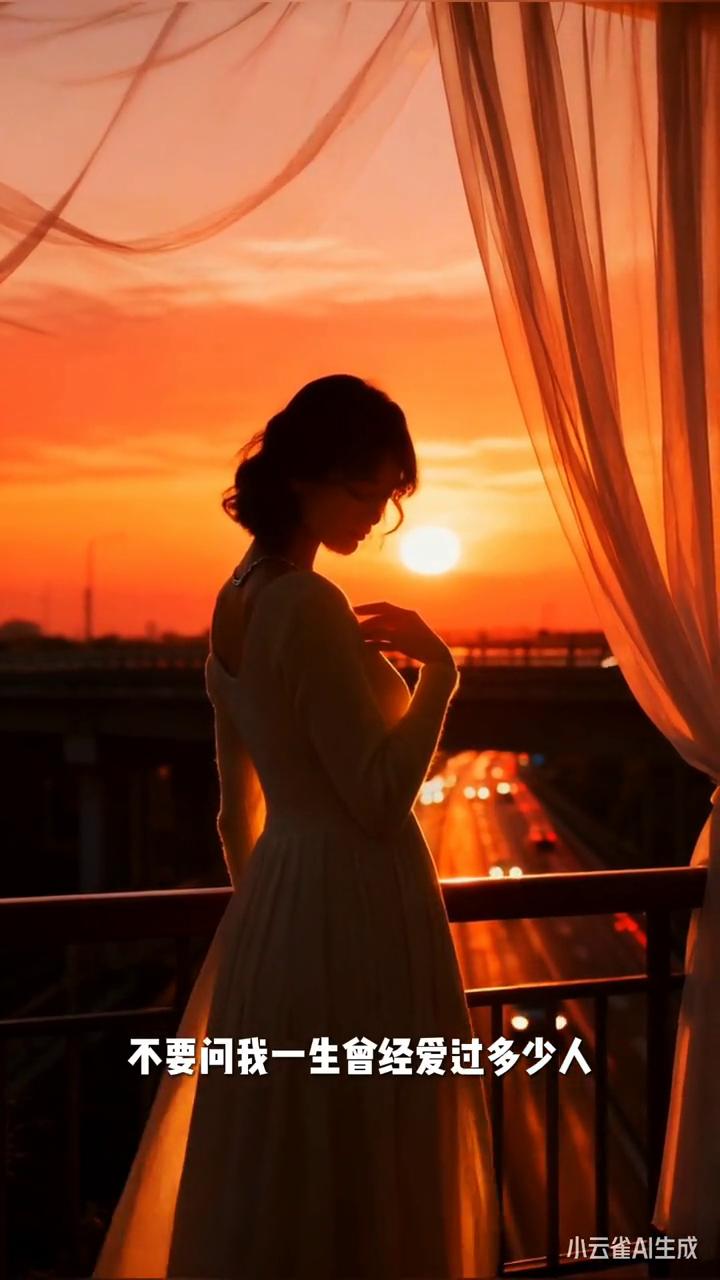 谢谢你的爱。
小云雀AI生成。
不要问我一生曾经爱过多少人，你不懂我伤有多深。要
