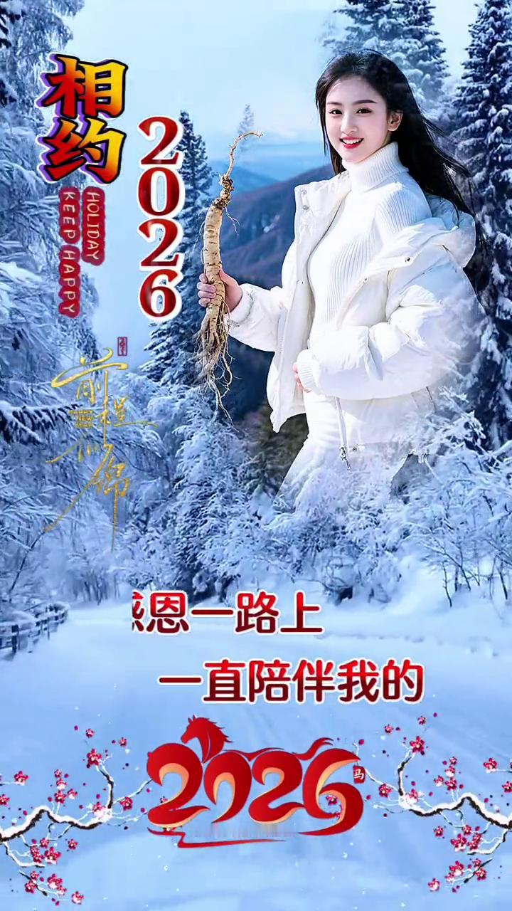 相约2026。
感恩一路上一直陪伴我的人，2026正向我们走来。感谢这一年里一直