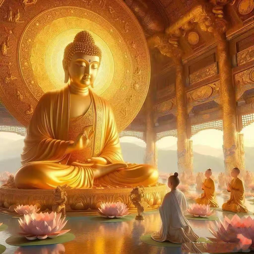 见佛祈福🙏，感恩佛光慈悲加持，愿我常怀善念，多行善举，福泽日渐深厚。明事理，增