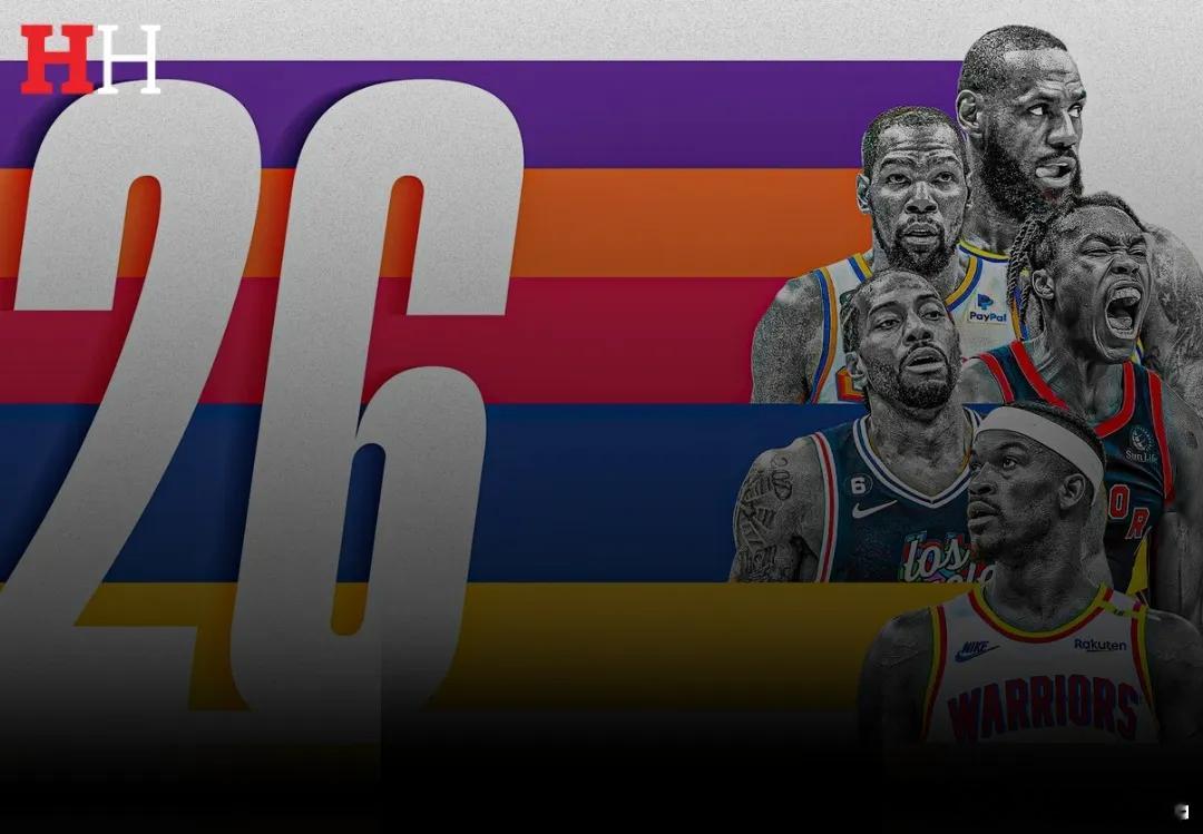 NBA新赛季的TOP26小前锋！具体排名如下：1、詹姆斯2、杜兰特3、小瓦格纳4