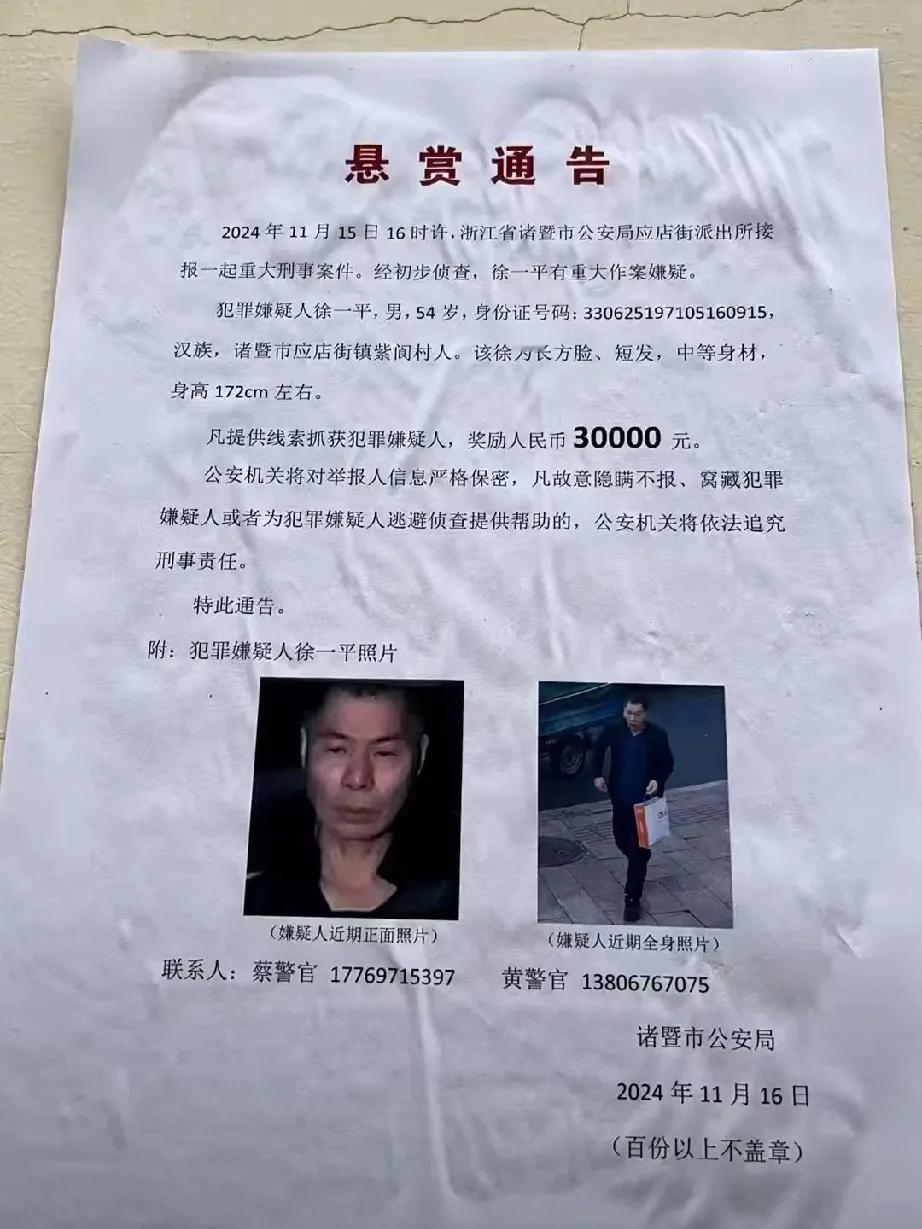 诸暨追凶：正义之网的编织

近日，浙江诸暨可真是不太平，一则重大刑案的消息打破了