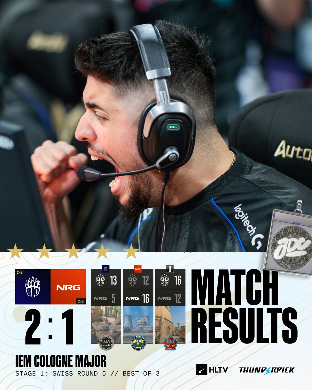 BIG 2-1 NRG：0分够吗?!德国战车奇迹翻盘晋级Stage2