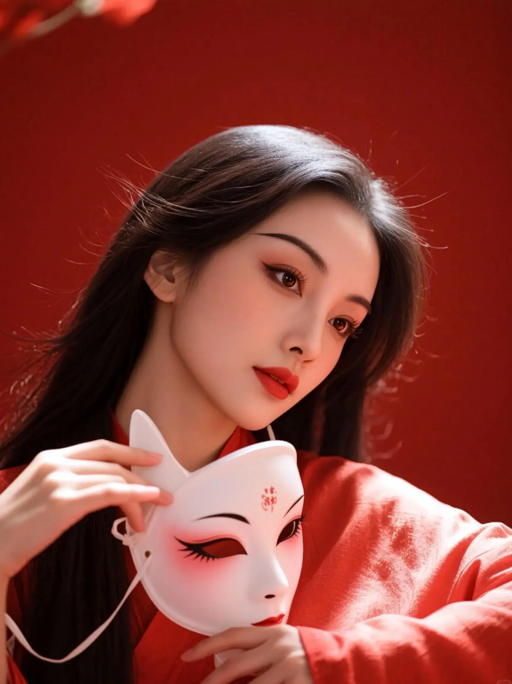 AI红墙持面具 随变ai随便玩