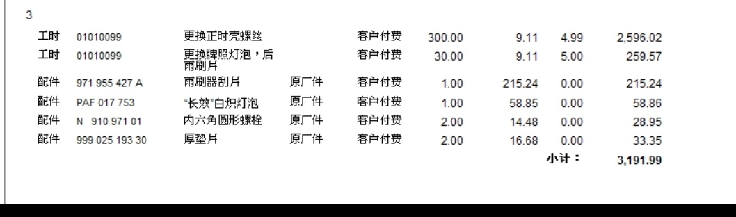 4S店保养，打电话说发动机盖上掉了两颗螺丝，要加上。弄完发账单，一颗螺丝1298