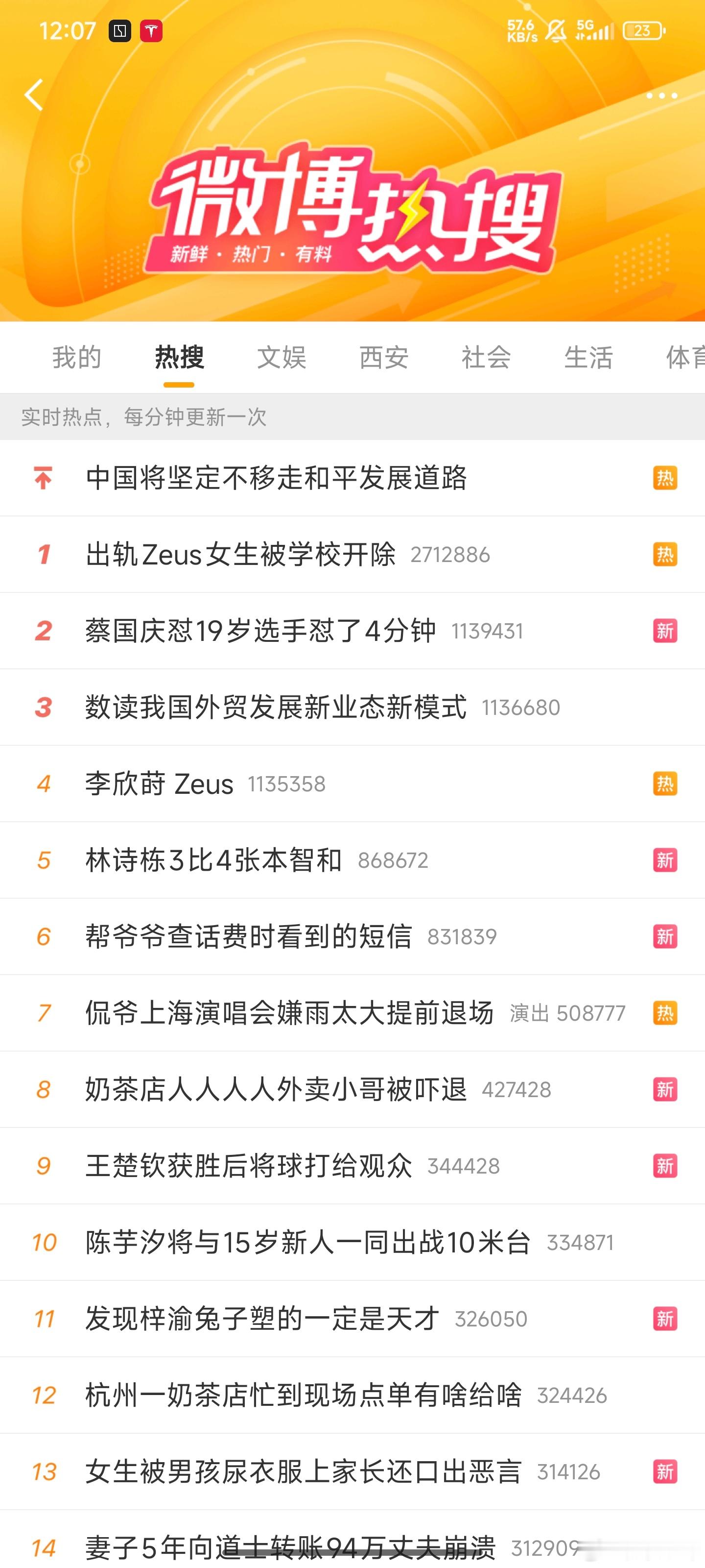 半年了，又来一次热搜，热搜登顶，这是真的社会性死亡了[无聊]出轨zeus女生被学