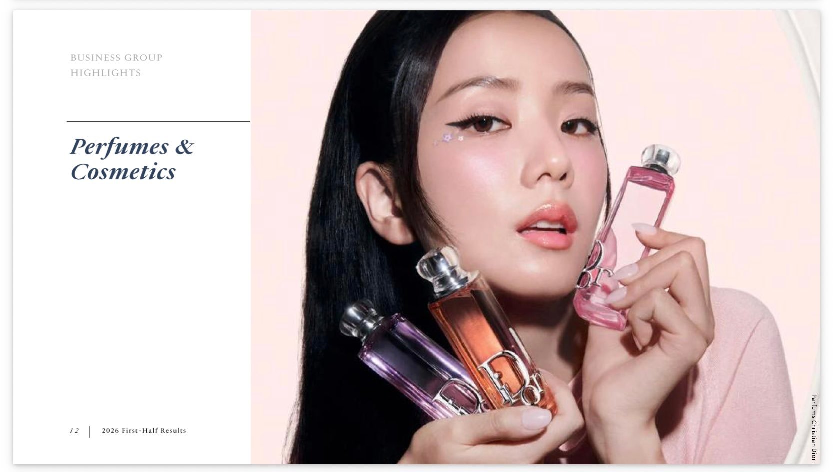 kimjisoo  LVMH 选择了 JISOO 作为其 2026 年上半年报告