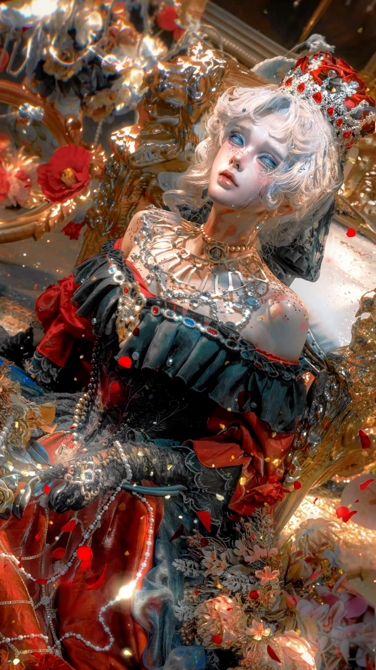 第五人格红夫人[超话]馥郁绕珠，镜映鎏光红夫人1102生日快乐 Live2D c