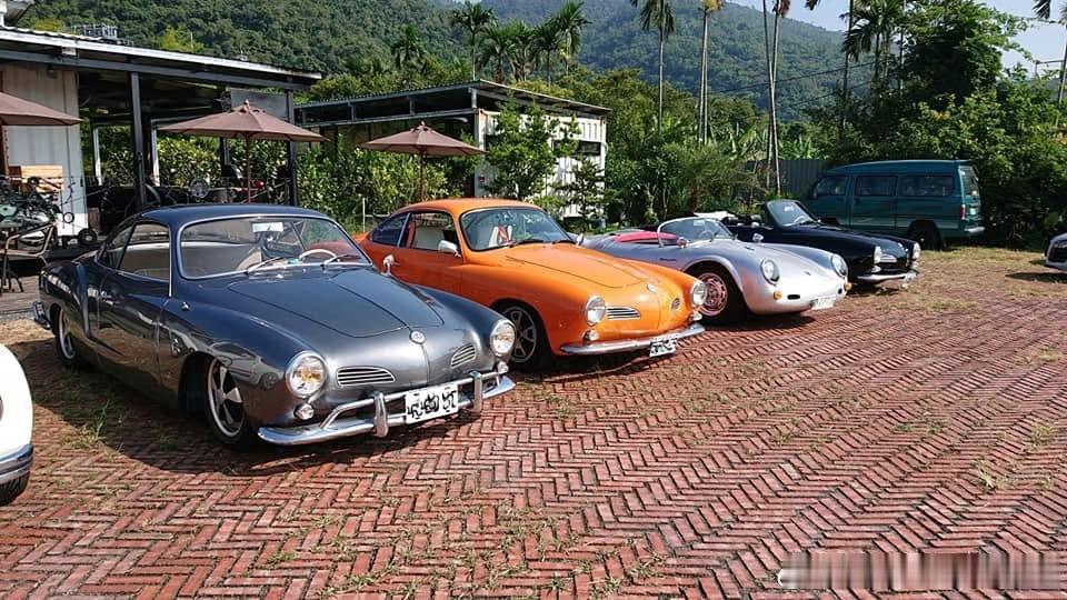 台湾老车 🇩🇪VW karmann Ghia 週末車友聚會還有Porsche