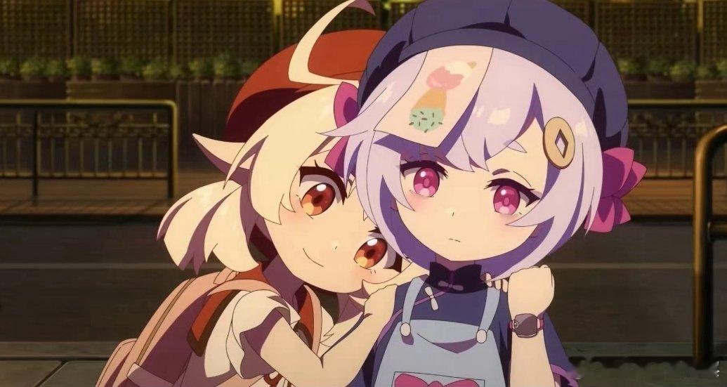 #原神[超话]# 两个小可爱[哇][哇]#原神##原宇宙放映节# ​​​