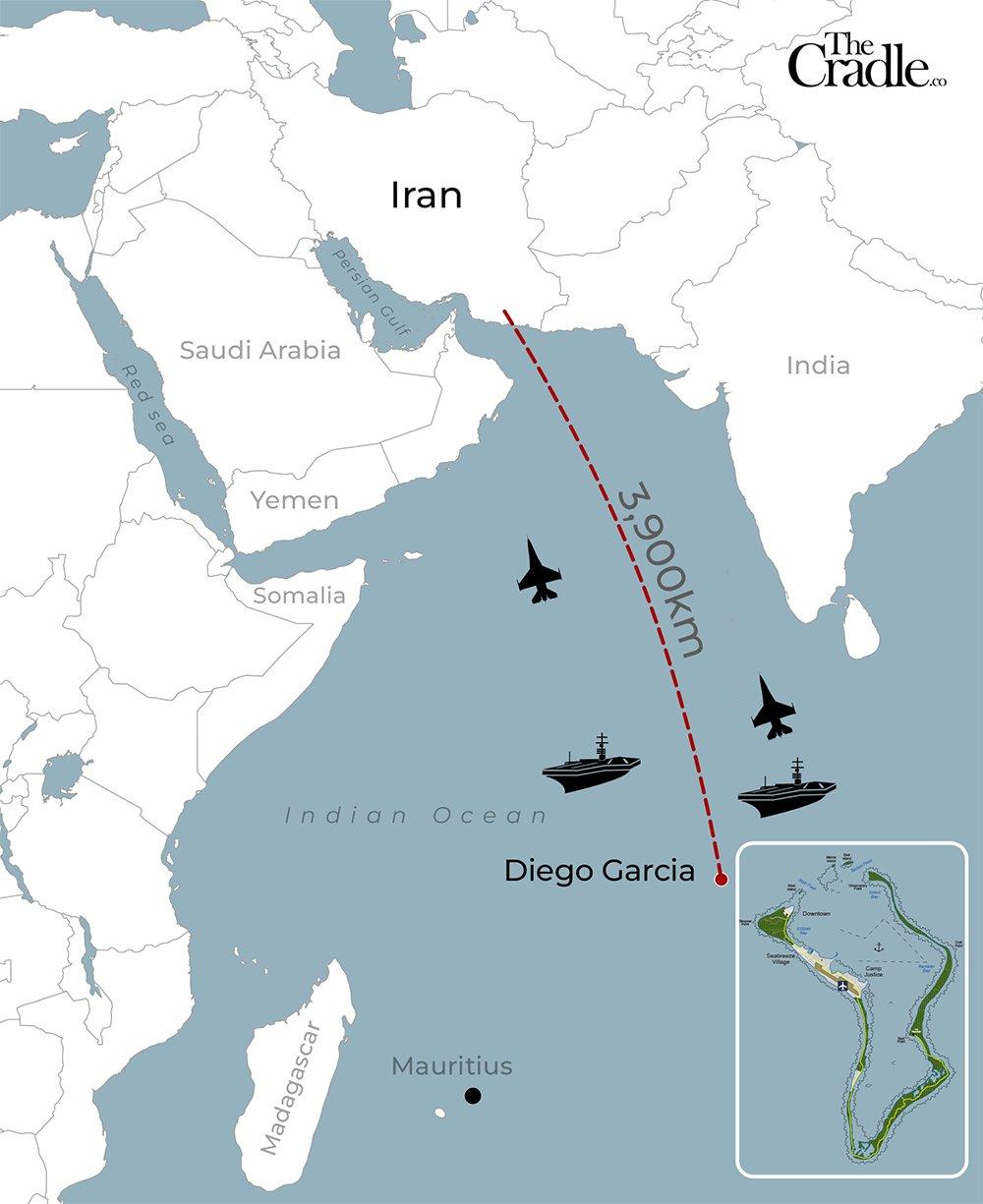 据《泰晤士报》报道，英国据称正在阻止美国使用位于迪戈加西亚岛的英国空军基地（见附