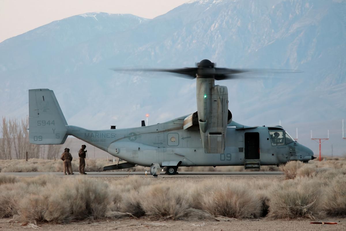 每天认识一件兵器 MV-22“鱼鹰”倾转旋翼机MV-22是V-22“鱼鹰”（Os