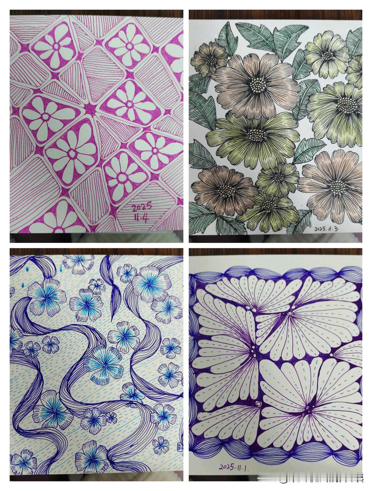 🎨 禅绕画里的静谧时光 🌿
在纷繁忙碌的生活中，我们偶尔也需寻觅一方宁静之地