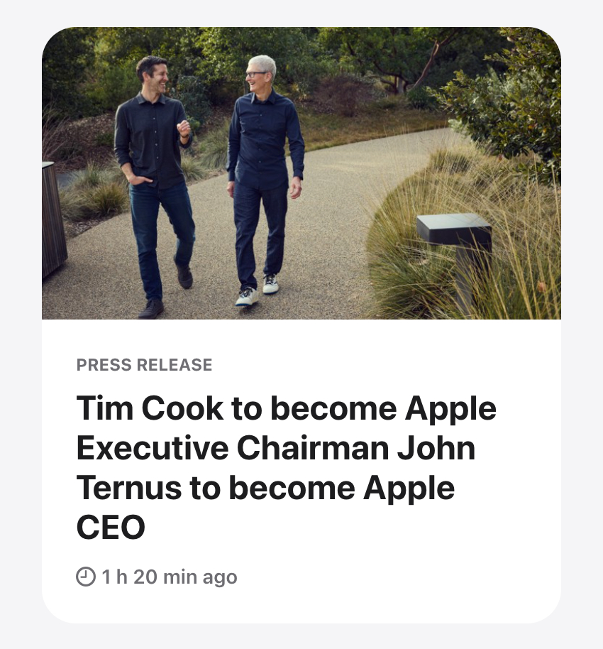 库克卸任苹果CEO醒来就被震惊了，库克官宣卸任苹果CEO，乔布斯之后又一个时代结
