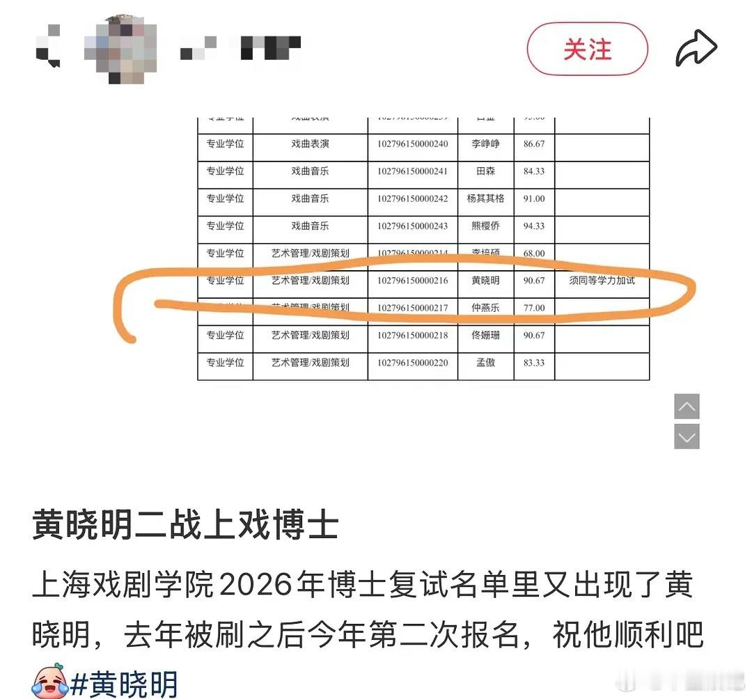 黄晓明怎么开始走学术道路了，这是又去考博士了 