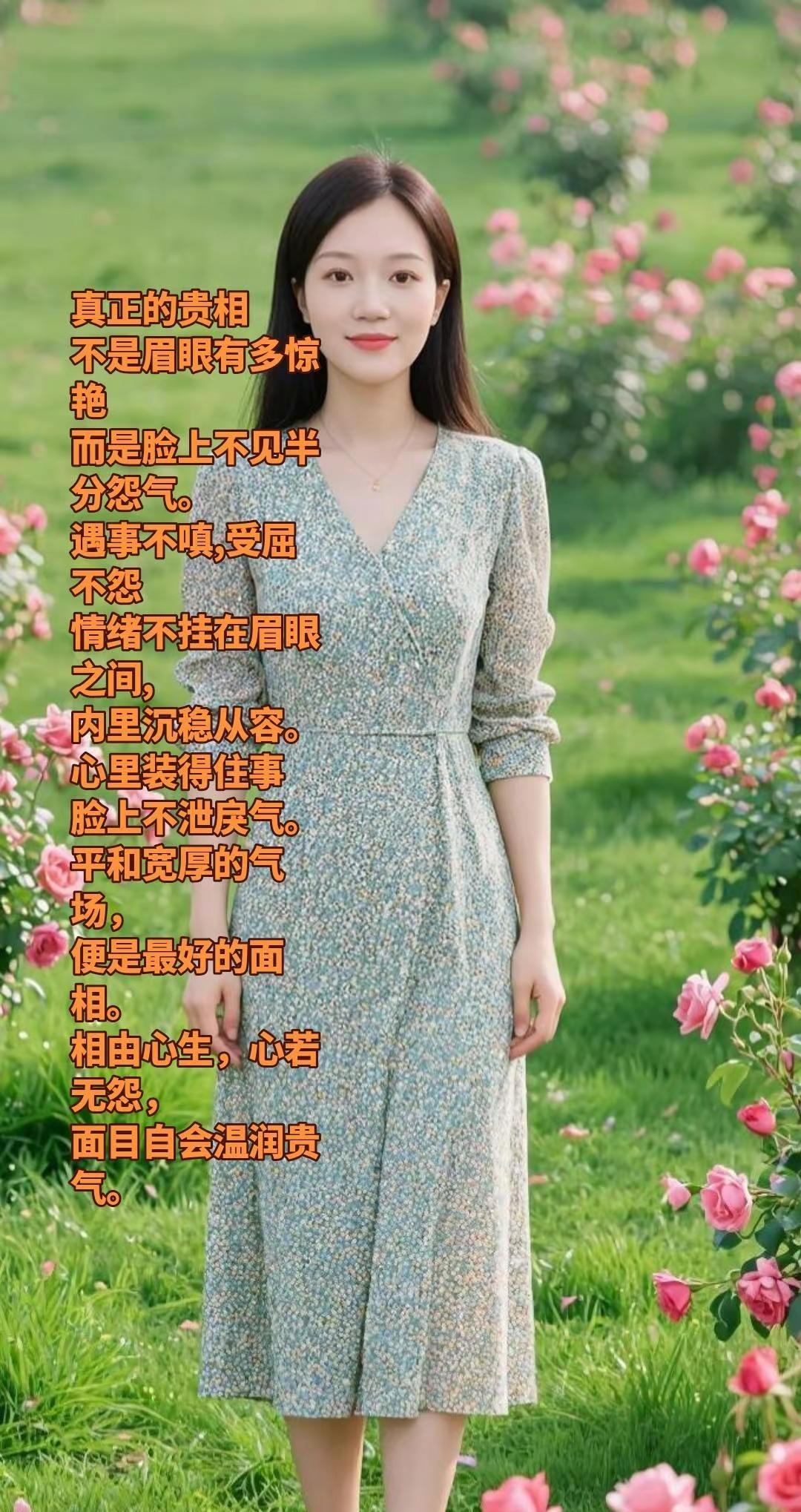真正的贵相，不是眉眼有多惊艳，而是脸上不见半分怨气。遇事不嗔,受屈不怨，情绪不挂