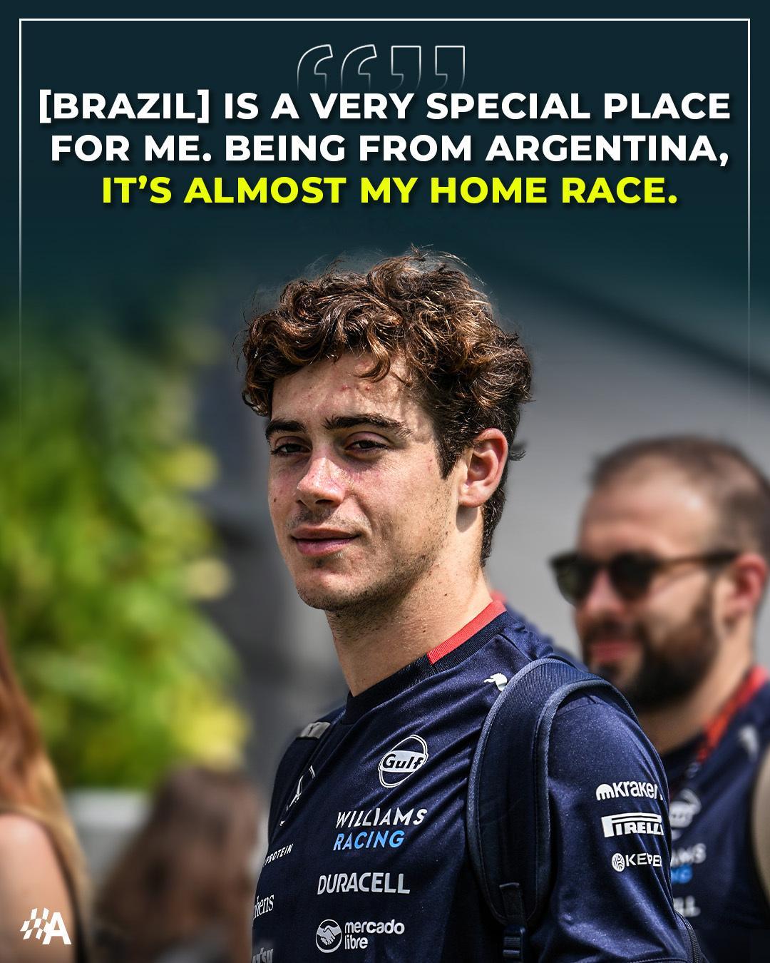 科拉平托期待圣保罗大奖赛，作为阿根廷车手，圣保罗站几乎就像是主场比赛。 ​​​