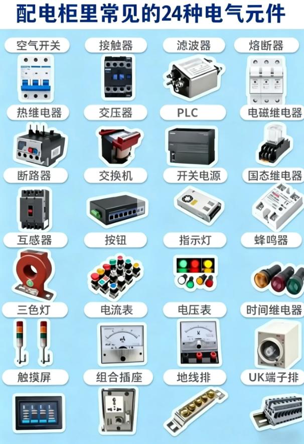 零基础，认识配电柜的元件