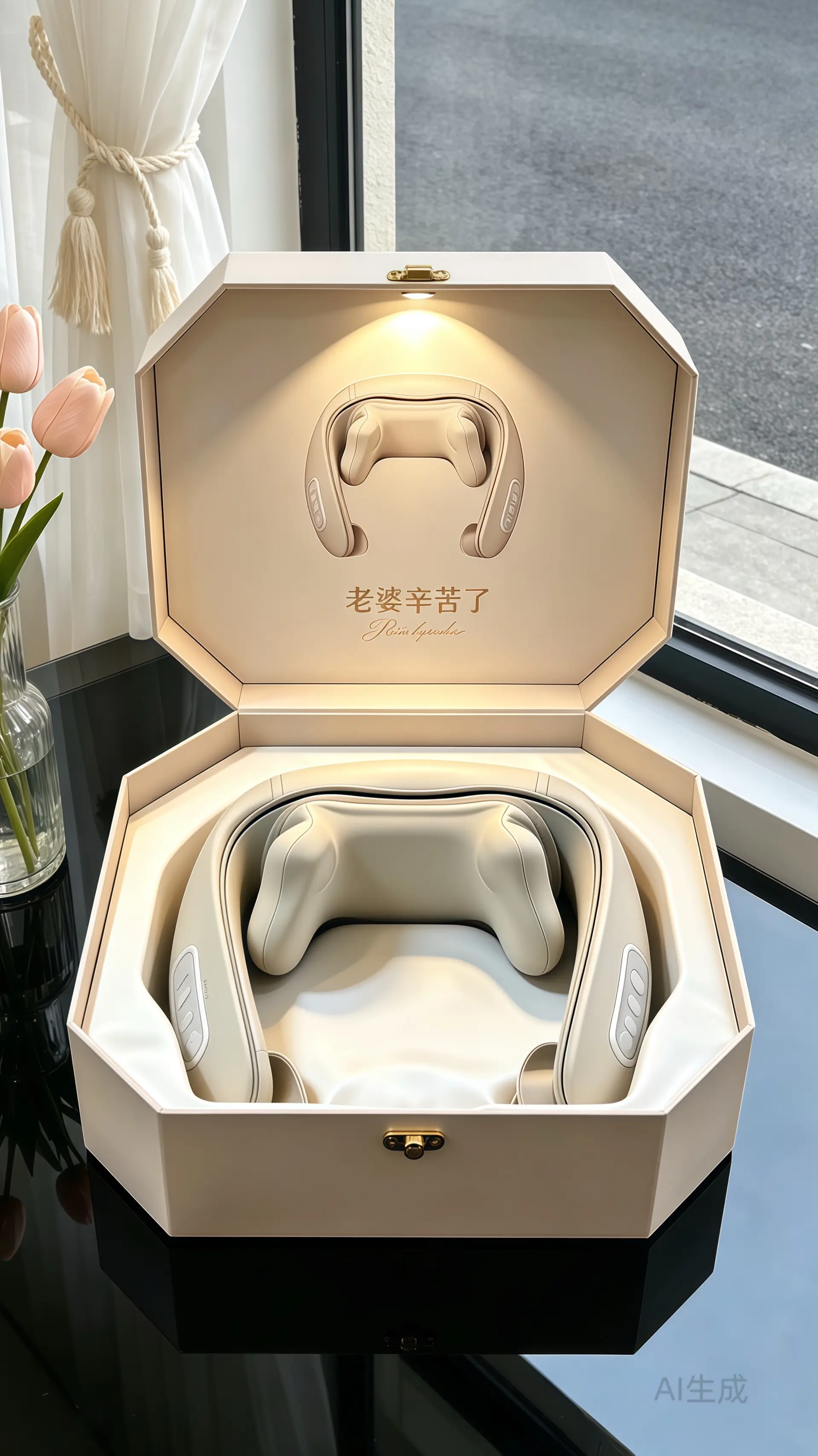 腰颈按摩披肩。