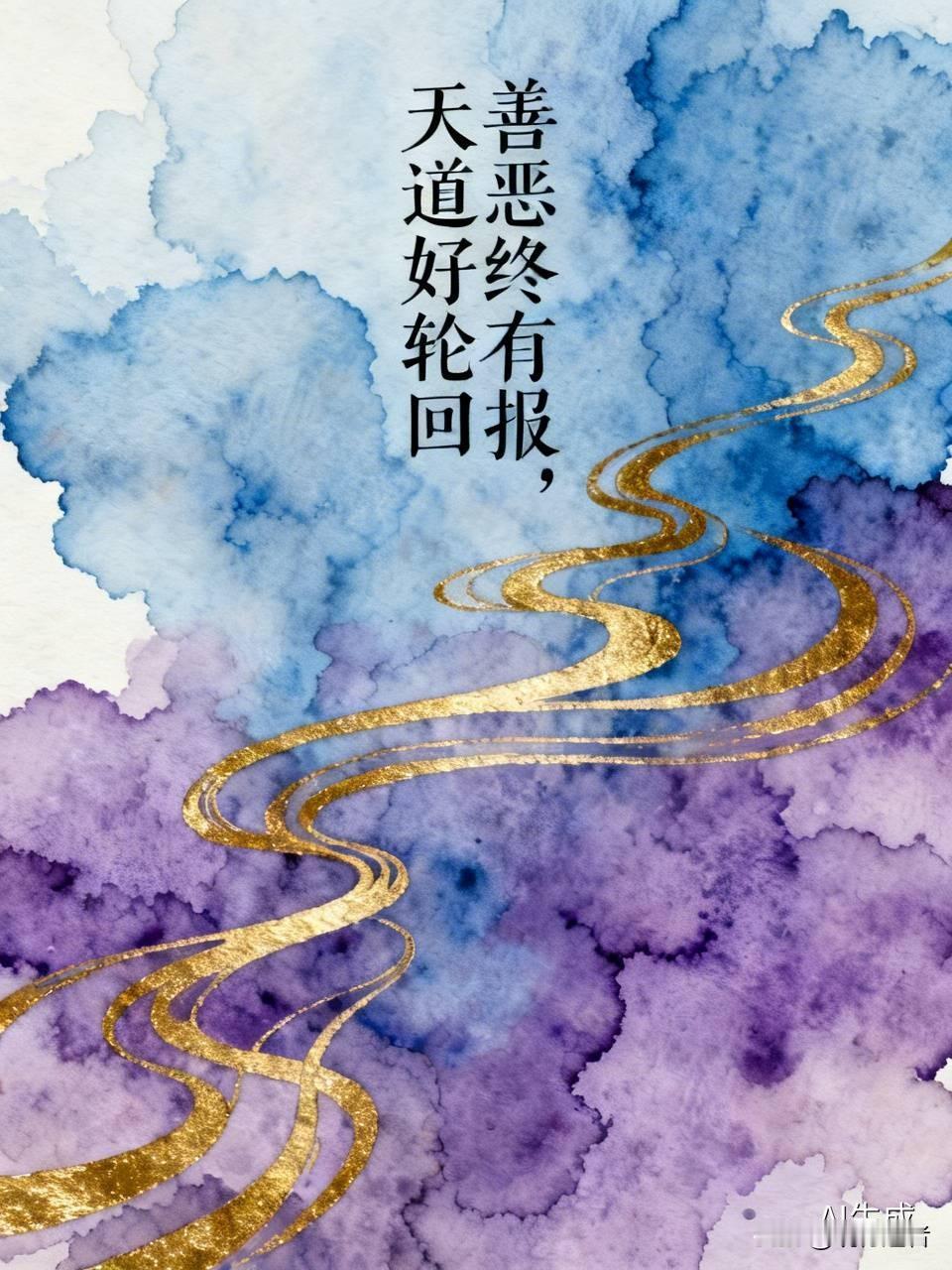 “善恶终有报，天道好轮回”，这话我深以为然。但这报，不是简单的善得善果、恶得恶果