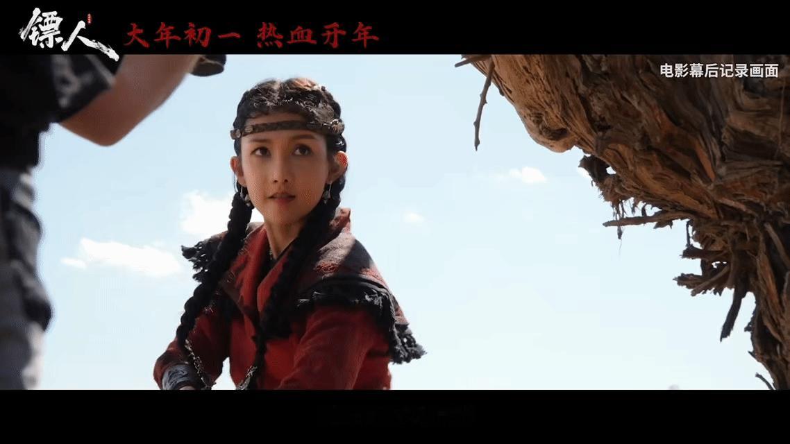 镖人宣传发布会上的景瓷好漂亮啊，完美扛住央视镜头，虽然是00花但是好标准的电影脸