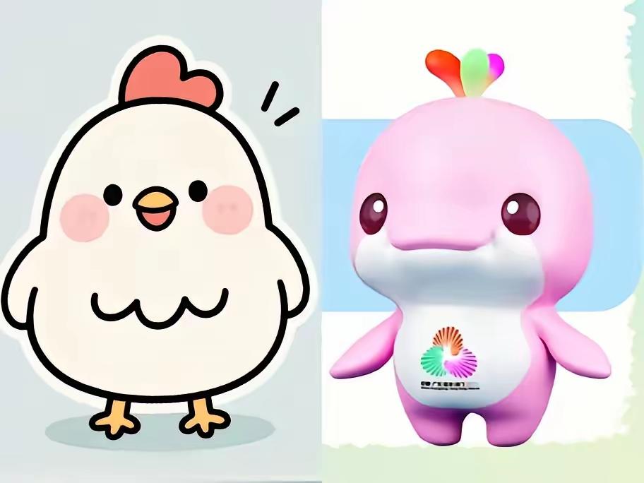 谁能想到，吉祥物这波操作直接把顶流玩明白了！
 
官方给中华白海豚取名“喜洋洋”