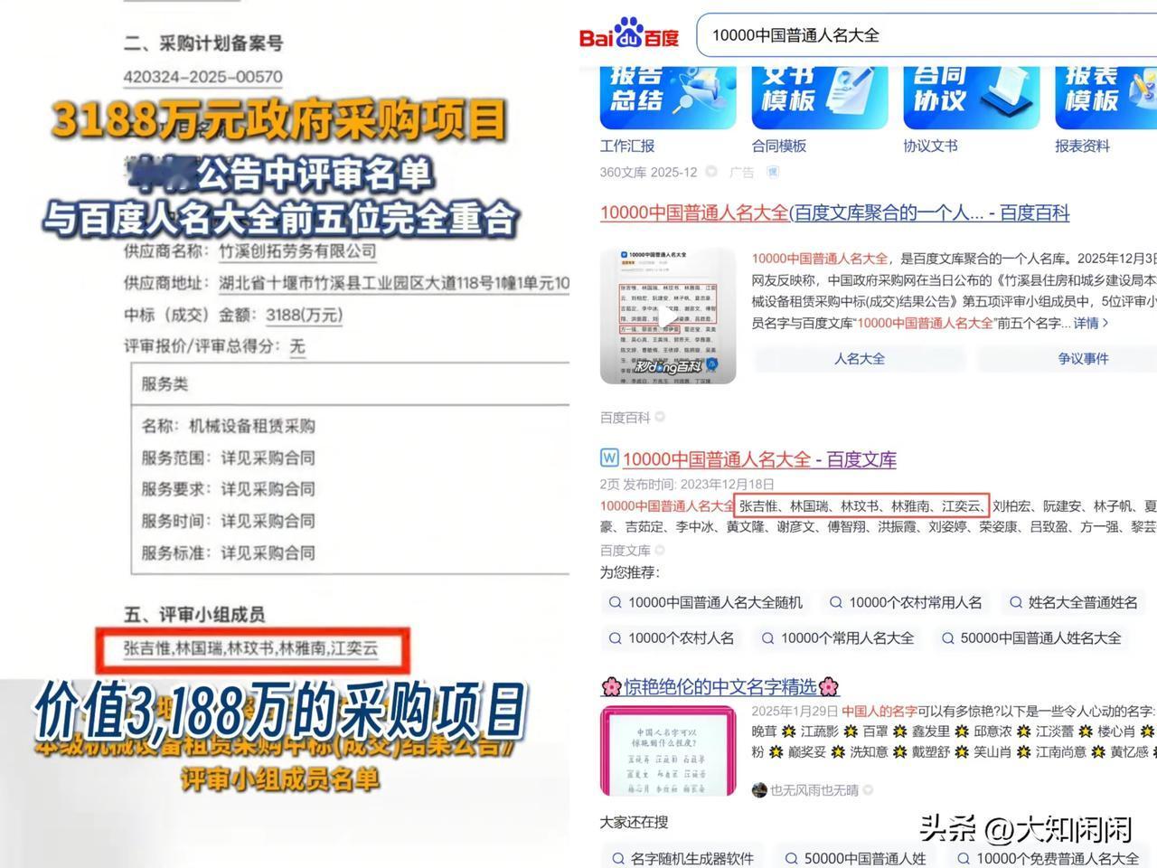 荒唐至极！3000 多万的政府采购项目，竟然连造假都偷懒了！湖北十堰，一项政府采