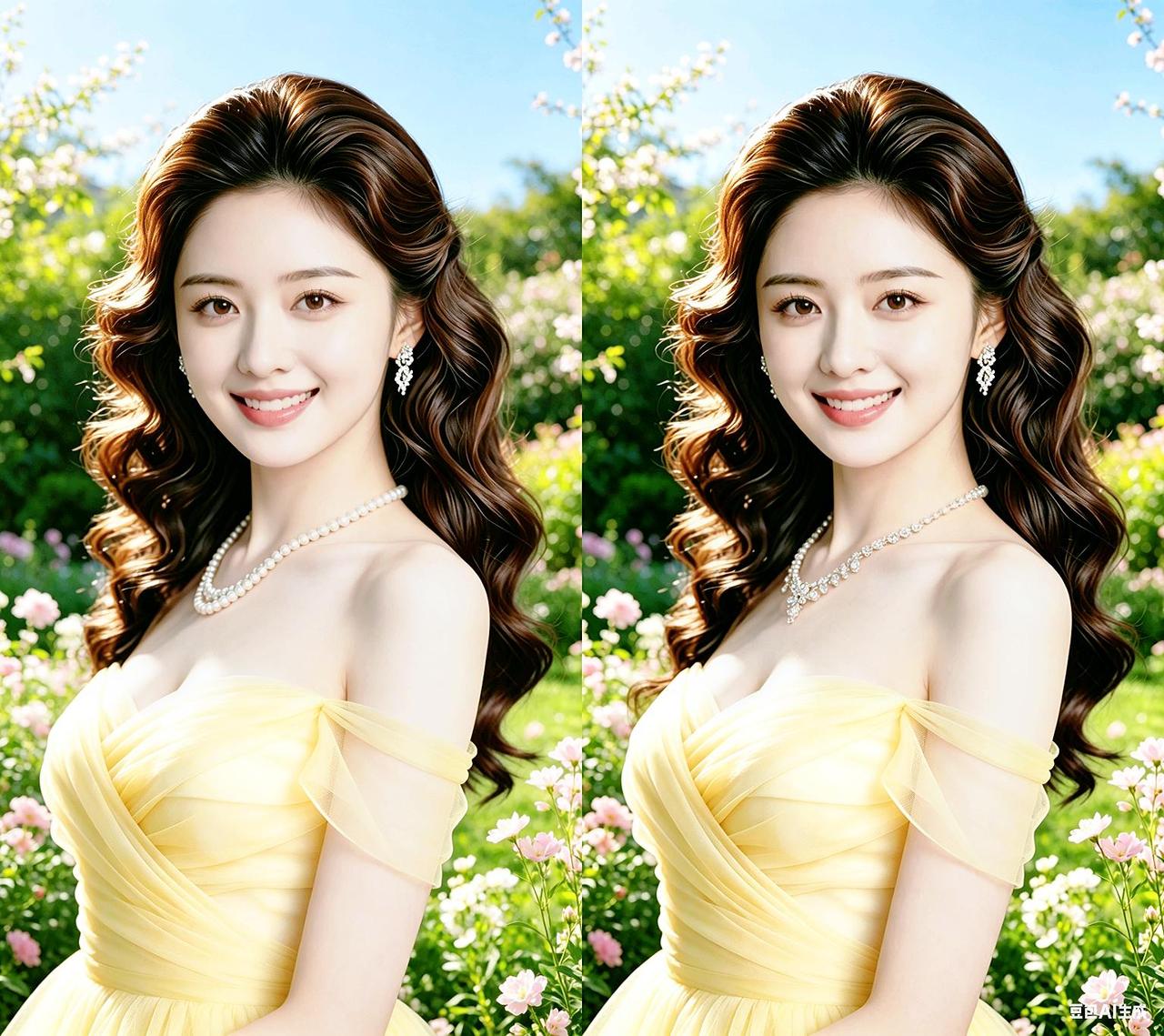 对我笑得好甜……