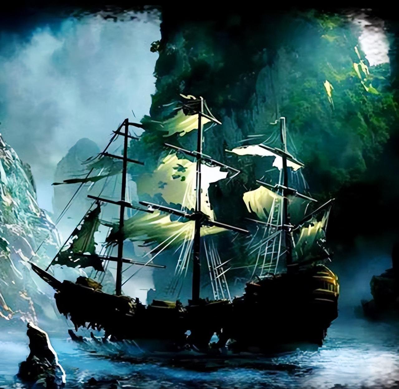 1872年12月初，一艘捕鱼船在茫茫大西洋中发现了一艘漂浮的“双桅杆商业木船”，