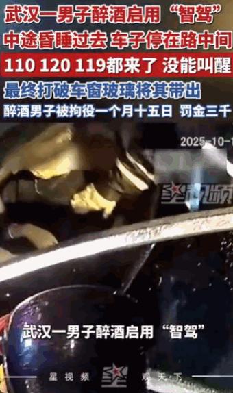"不作死就不会死。" 男子喝醉后，启用 "智能驾驶" 功能开车回家，结果半道上直