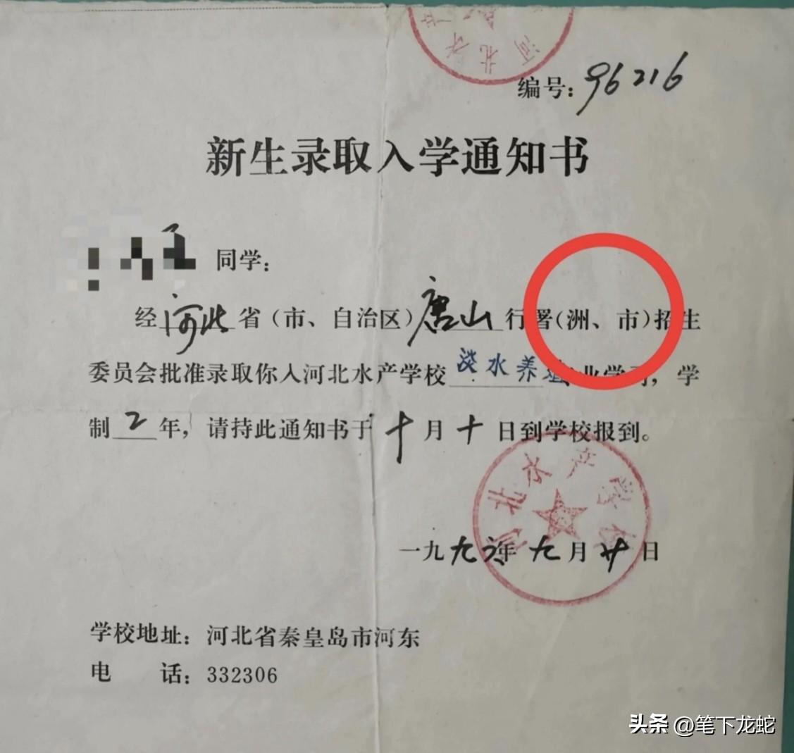 入学通知书上的错别字，原来老师也有写错字的时候