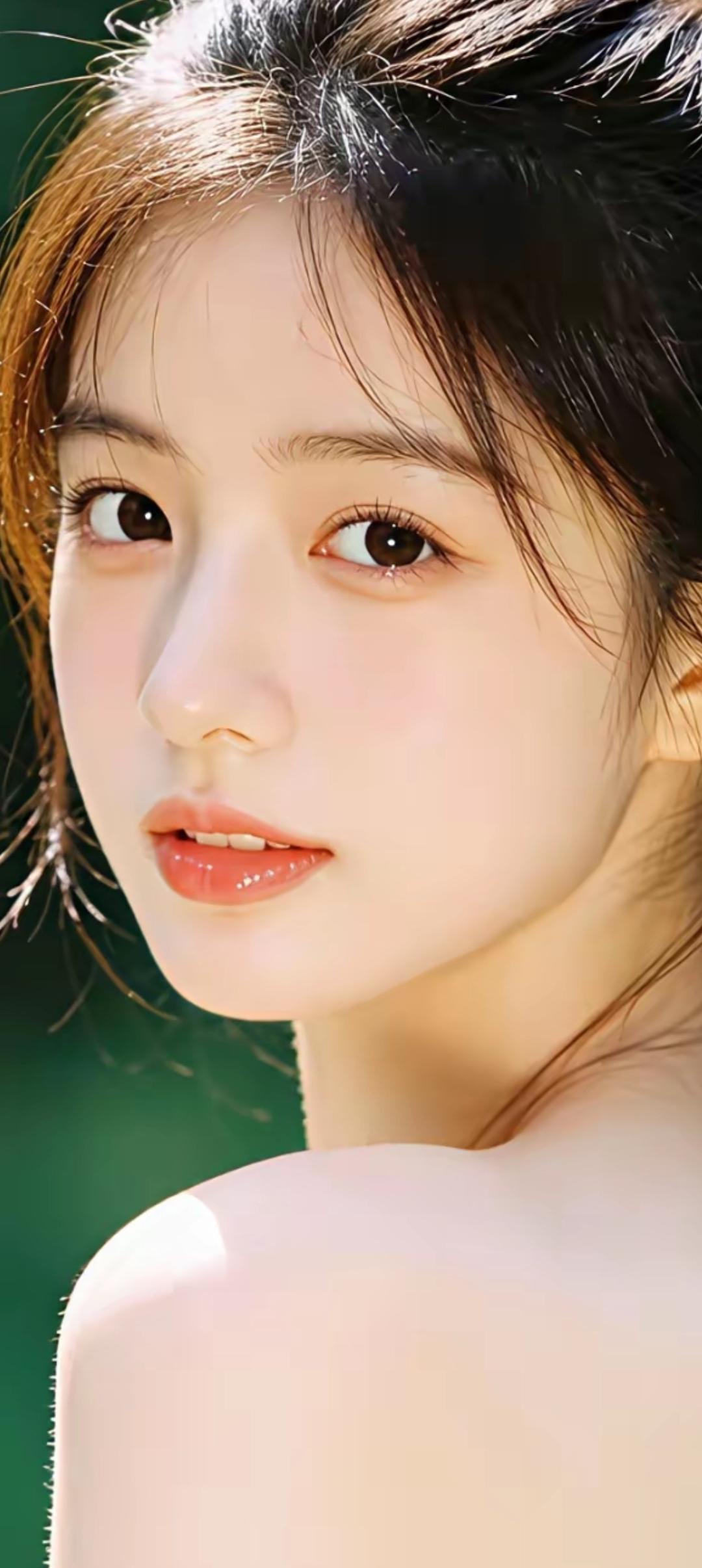 阳光下的少女，清新自然，美不胜收！🌞💕