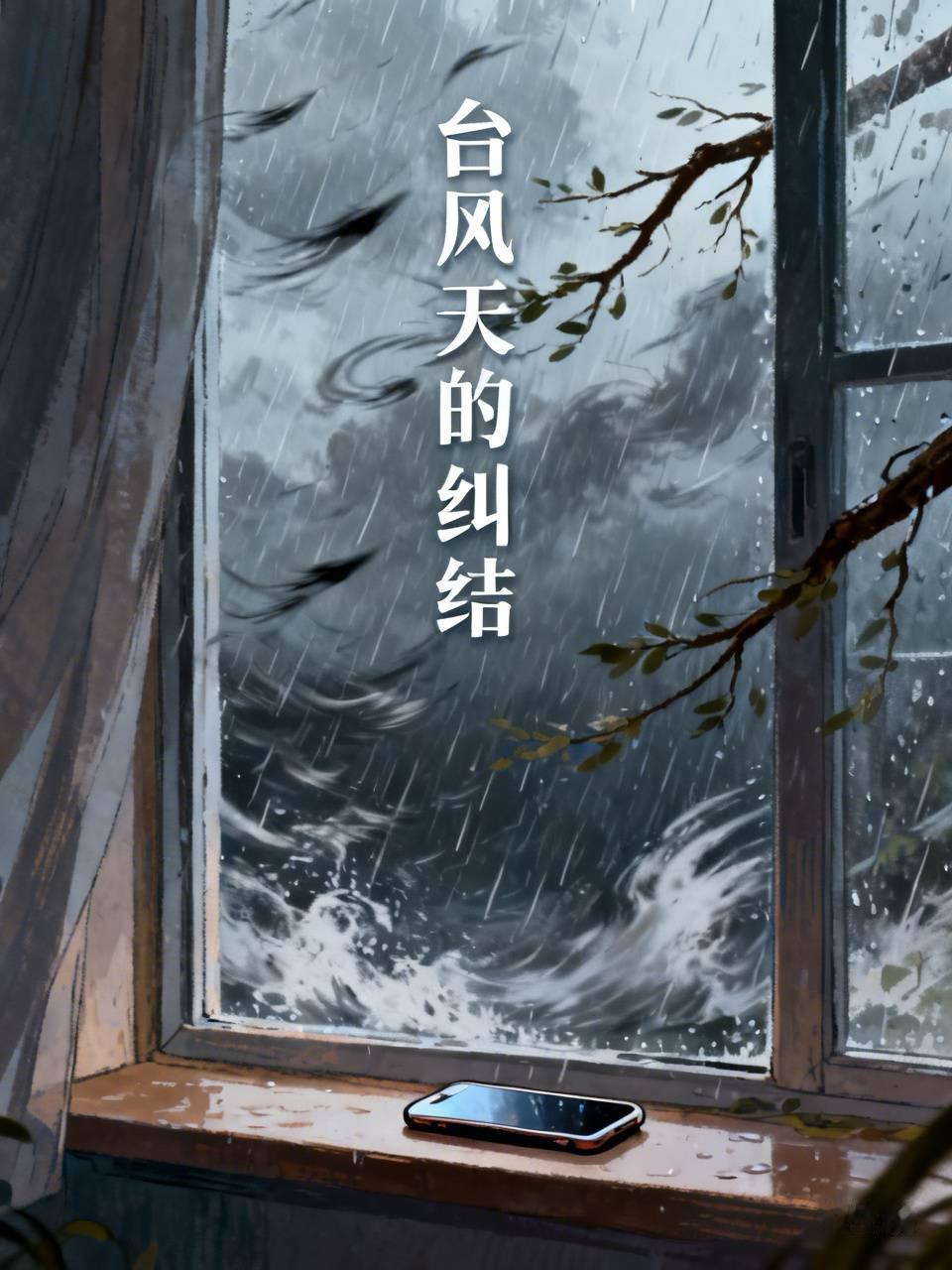 你听外面风声呼呼的，我趴在窗口看半天了。那个叫“白海豚”的台风啊，磨磨唧唧就是不