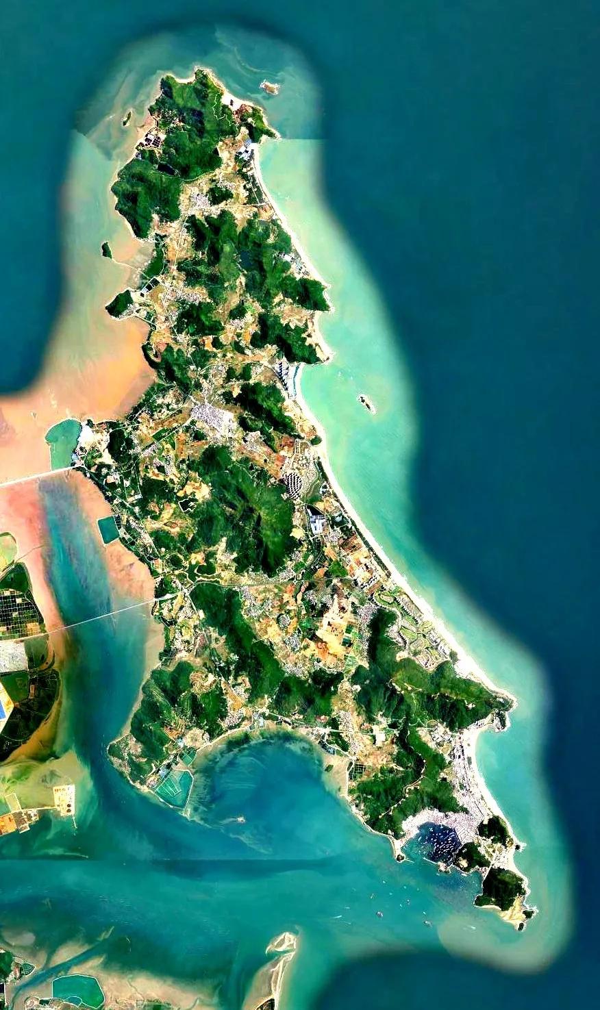 广东省海凌岛卫星图