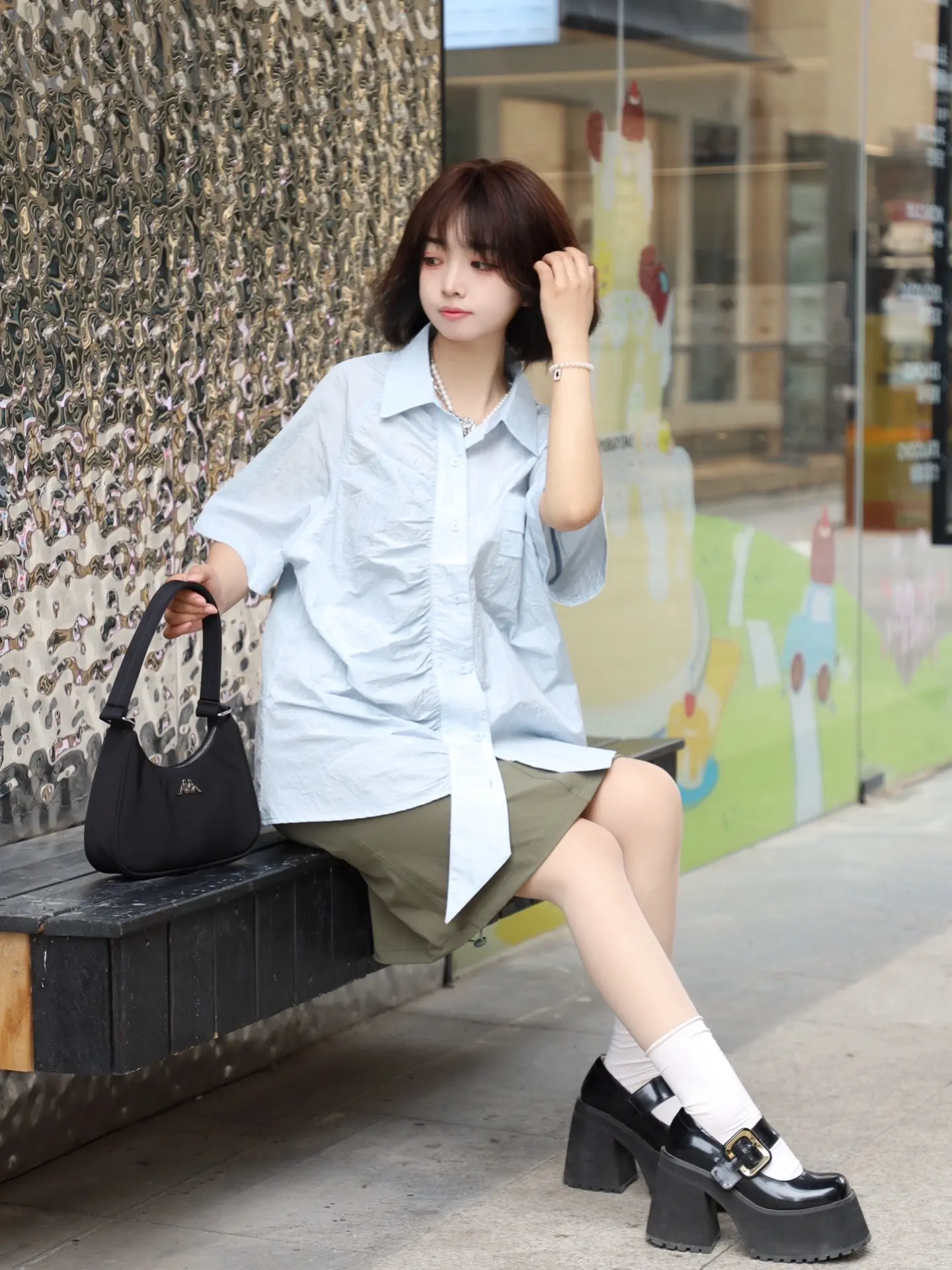 蓝色 Ootd.