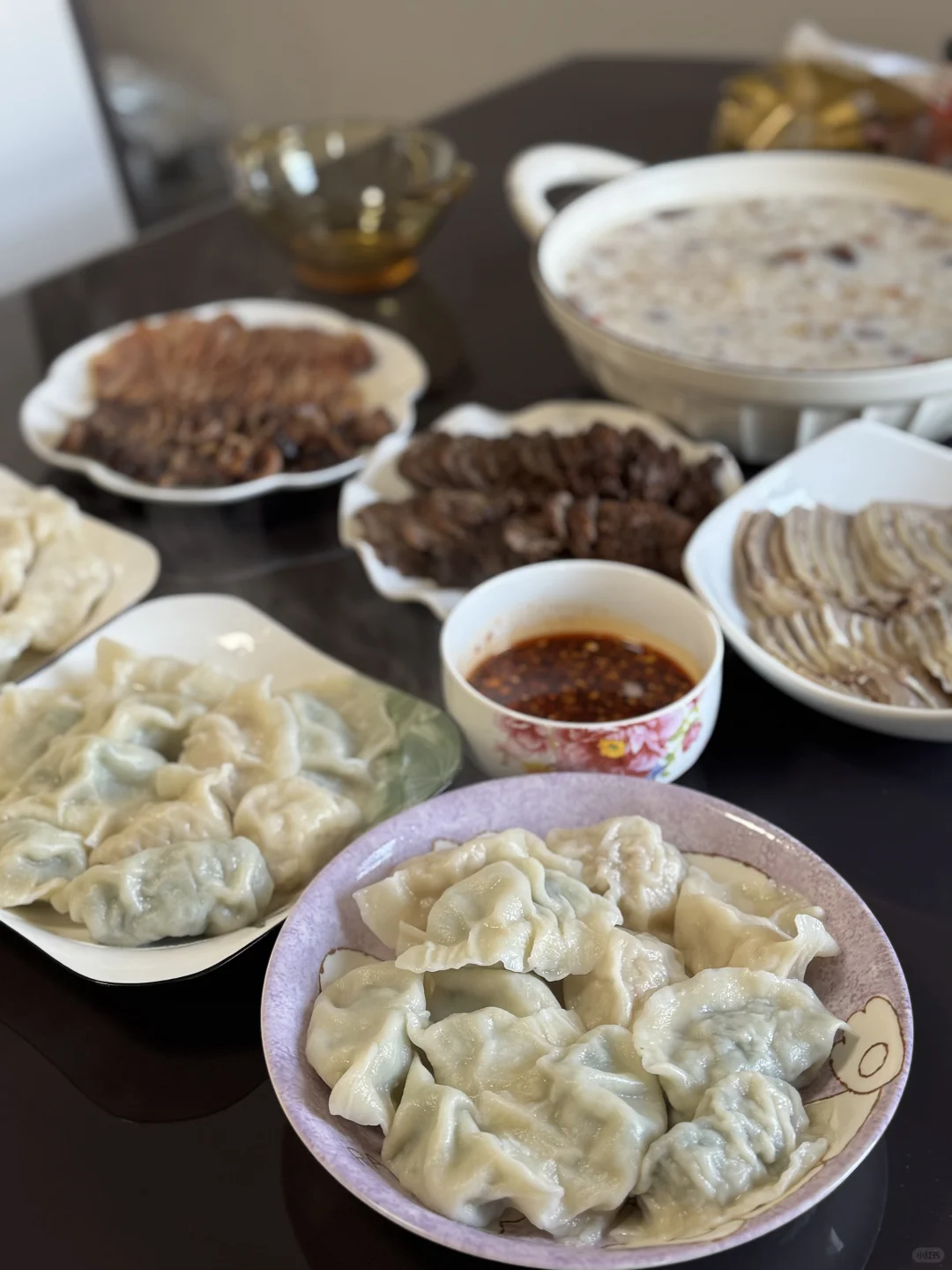 初一晒饺子🥟啦