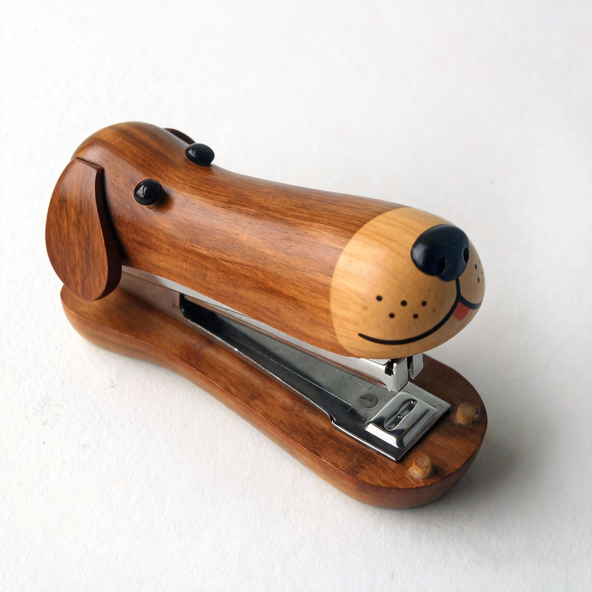 按下这狗头   腊肠狗订书机订书机长长的身子 跟腊肠狗长长的头 好像有异曲同工之