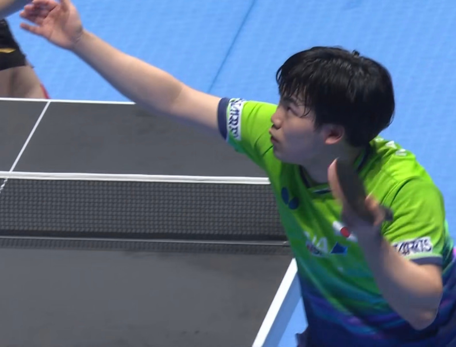 王楚钦vs松岛辉空大比分4:3拿下！这位日本选手我是第一次看他的比赛小胖子好有力