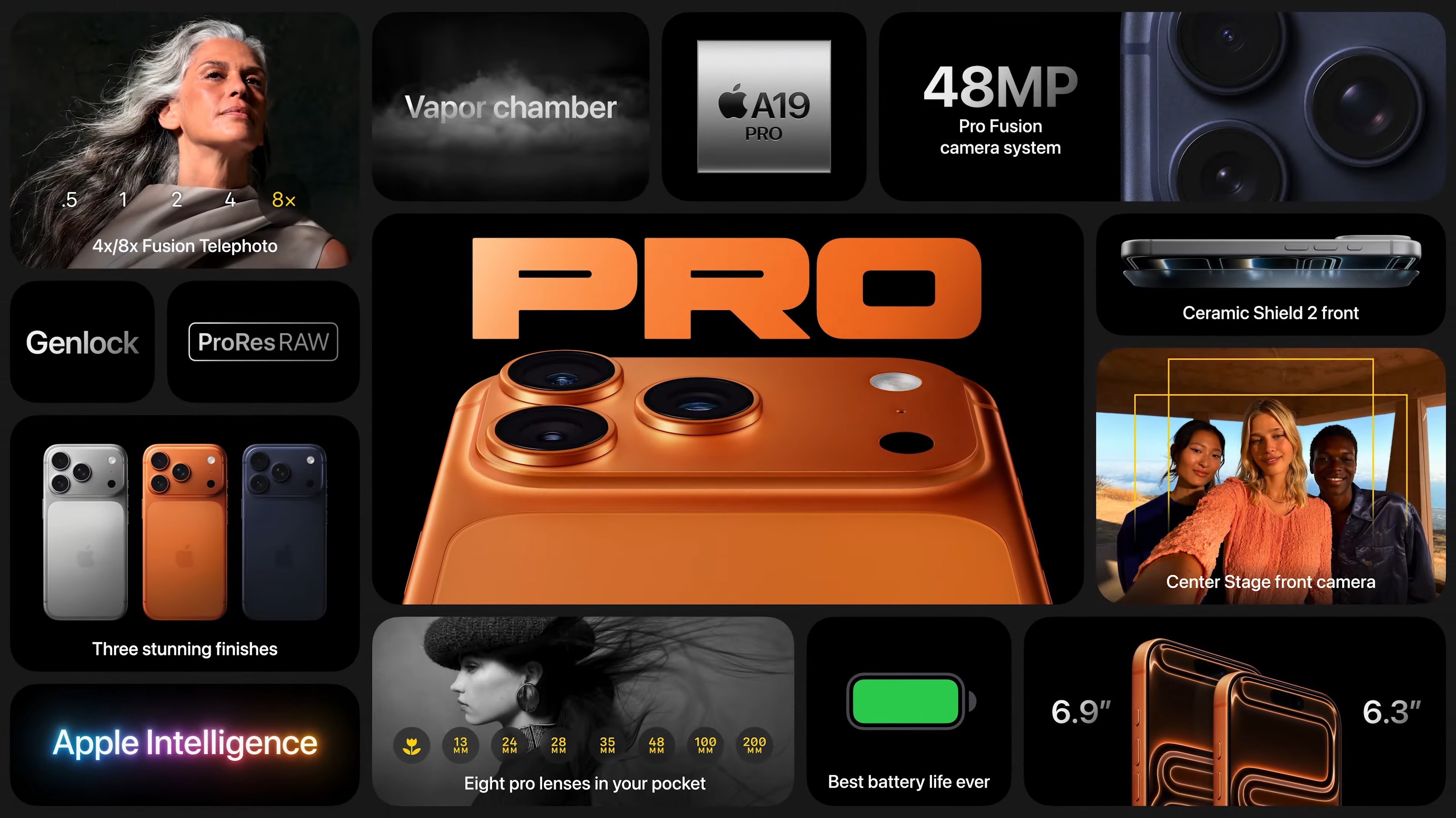 iPhone17Pro 来了！ 铝合金一体成型的机身和均热板散热，更优的散热性能