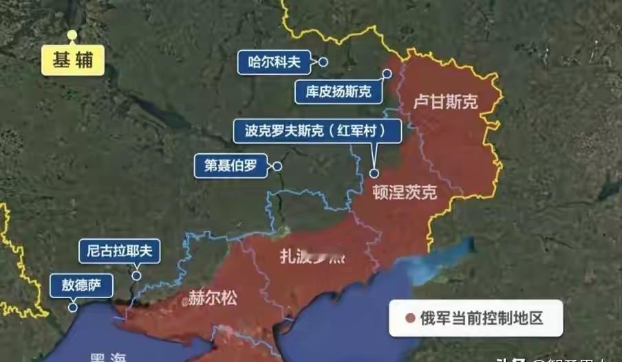 俄乌前线现在像两条水泥浇筑的防线，双方都挖了好几个防护圈，无人机整天转来转去盯着
