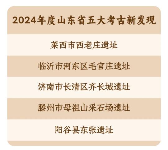 2024年度山东省五大考古新发现揭晓！