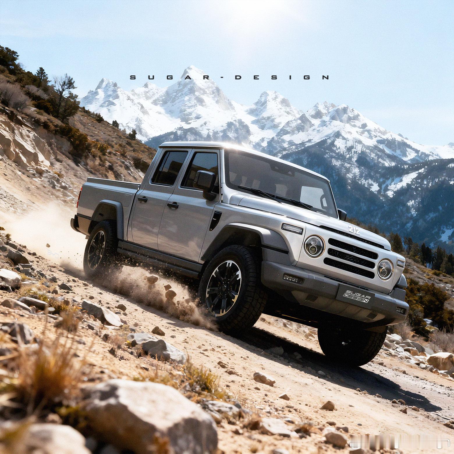 新车前沿预览我与汽车的日常 前两天212公布了一款皮卡车型，网友们的期待值一下子