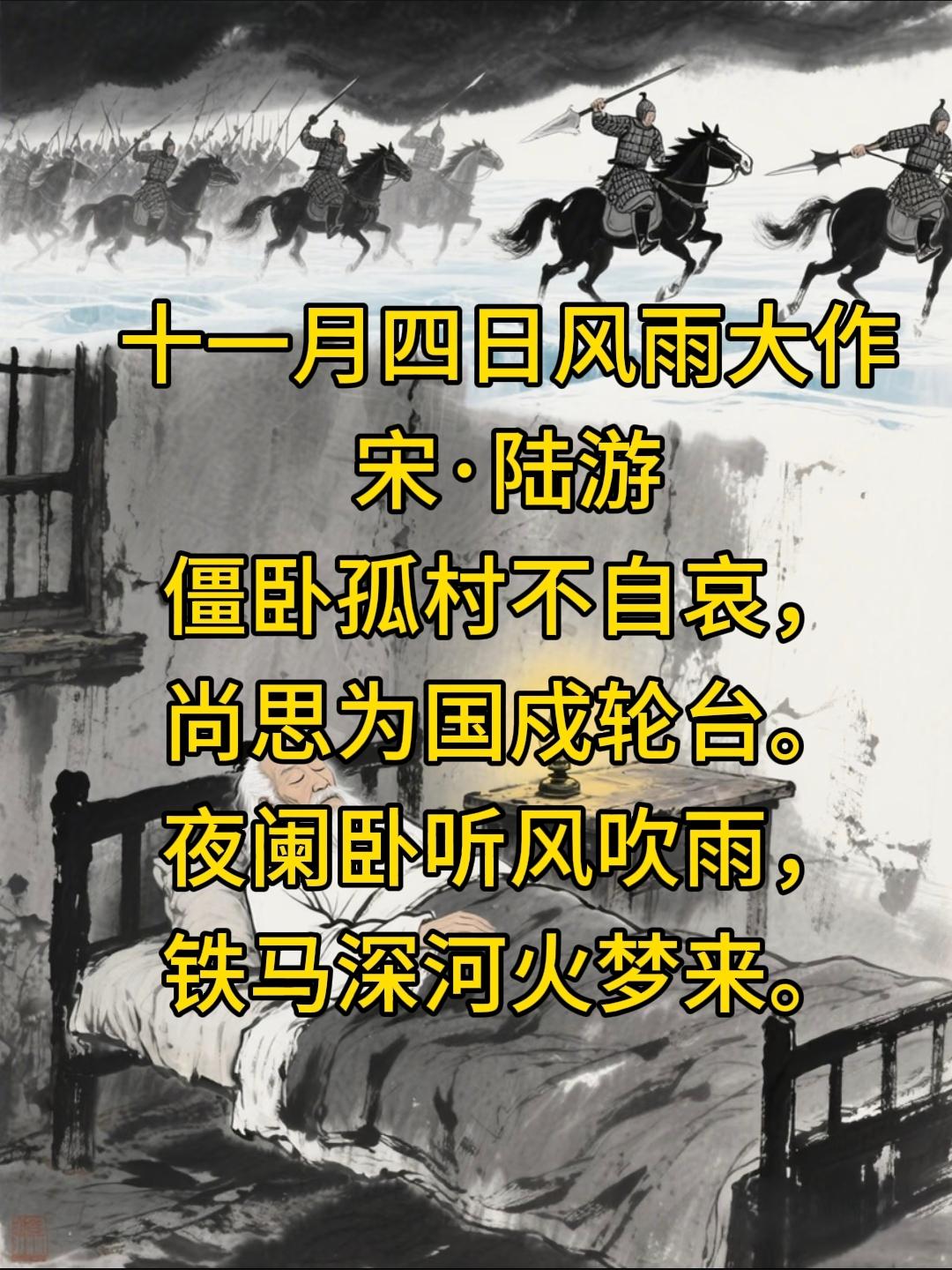 七年级上册语文，必背古诗文《十一月四日风雨大作》《潼关》古诗原文+注释+译文，收