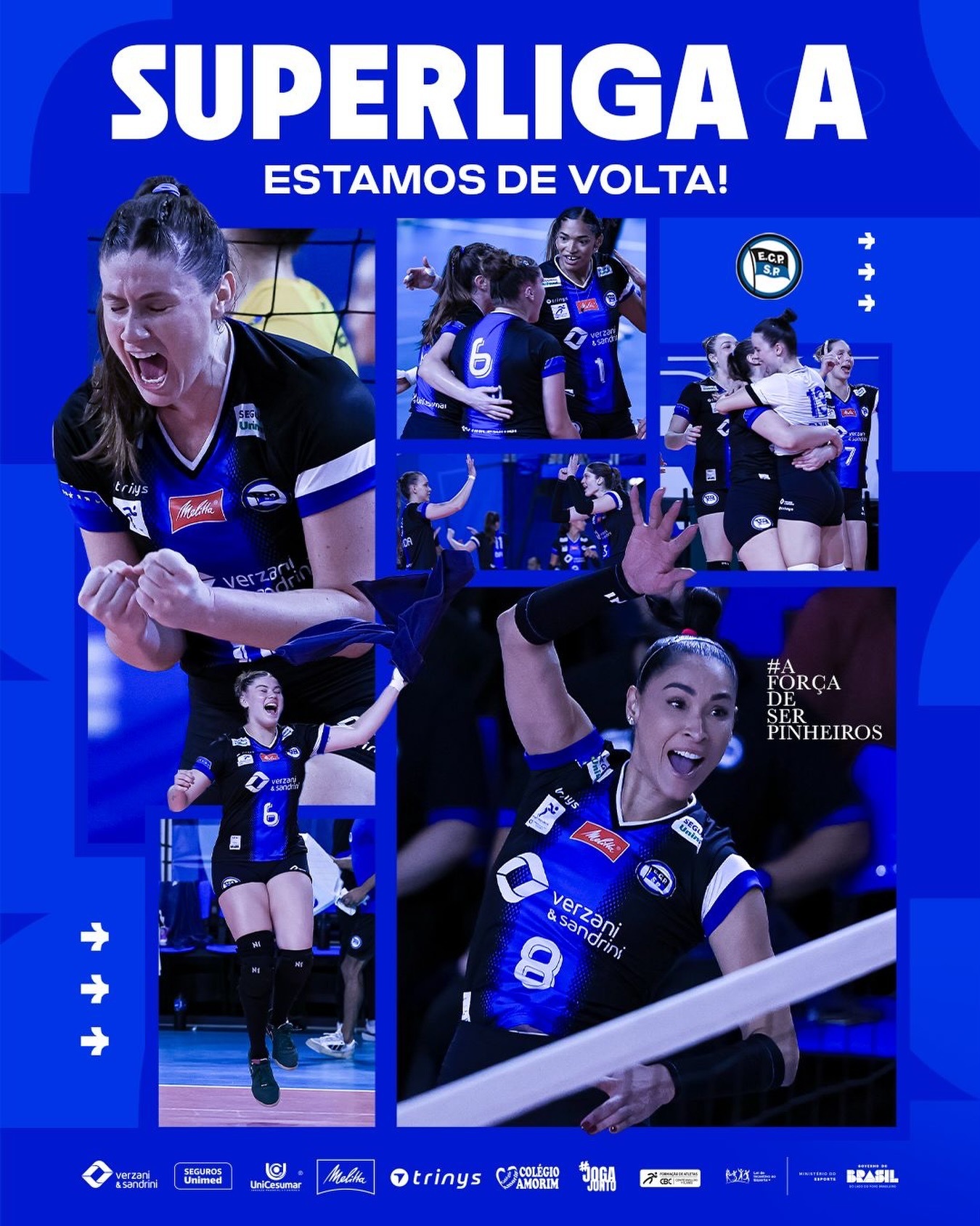 皮涅罗斯重返巴超，杰奎琳续写传奇历经拼搏与坚守，巴西皮涅罗斯女排成功升级，正式重