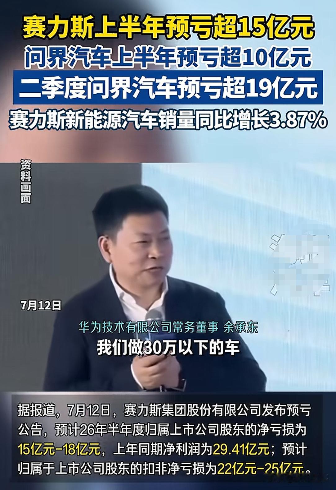 作为一个普通人，在看到赛L斯财报亏损之前，是想不到它半年里居然会亏那么多钱！
因