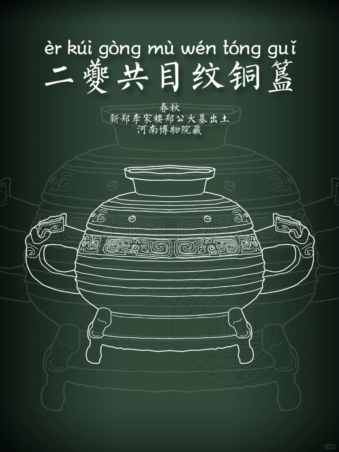 【二夔共目纹铜簋】一顿饭得用八个它？