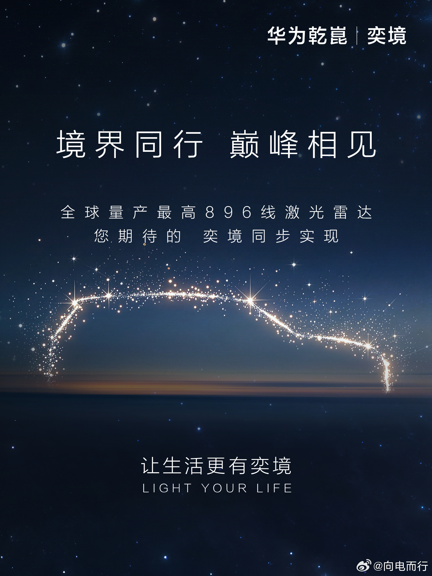 奕境首款车也会搭载896线激光雷达 