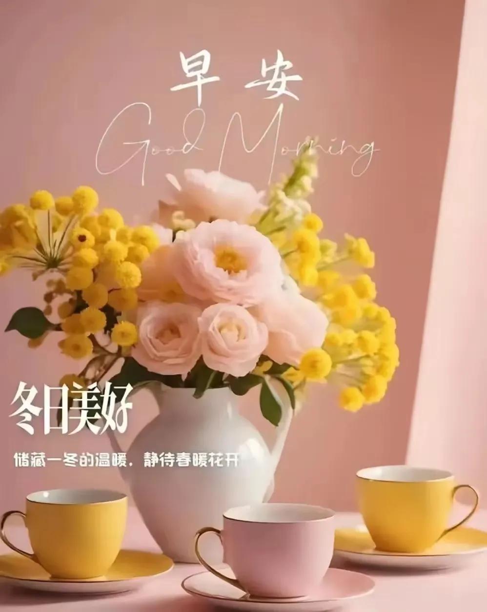 冬日暖阳，早安美好🌞💐