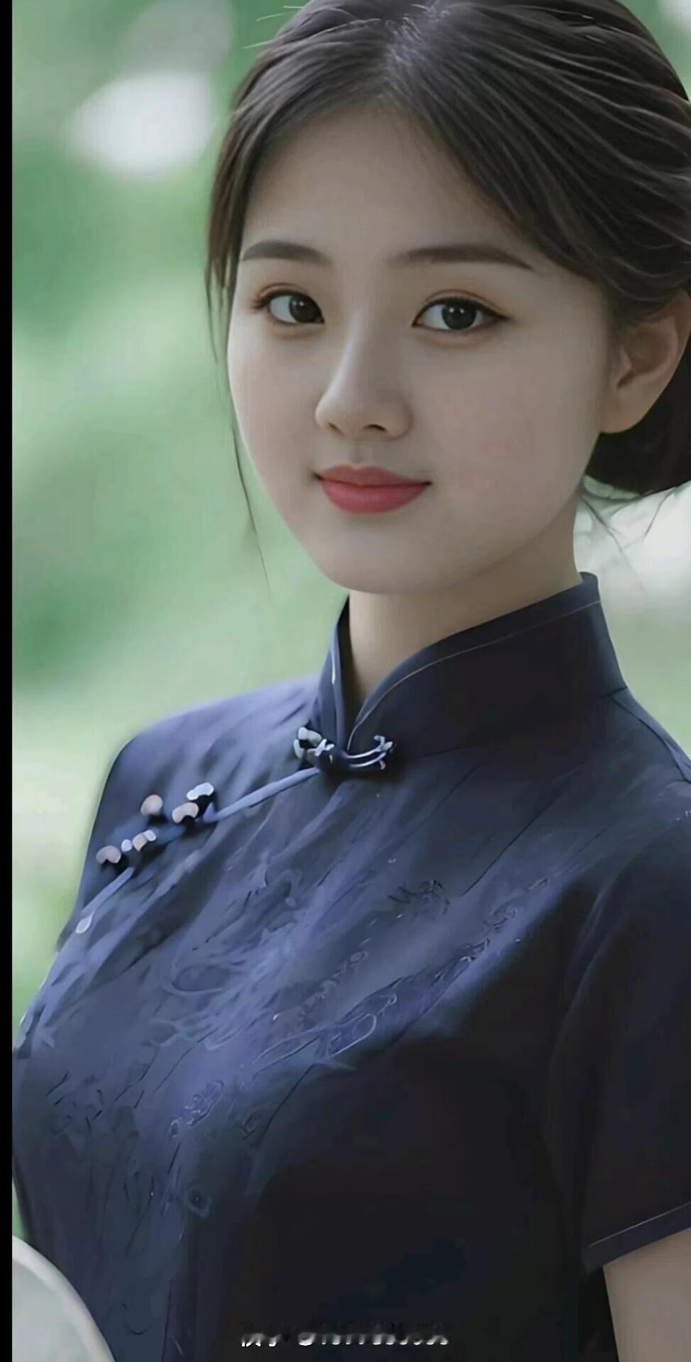 优雅古风少女，沉静如水，古典之美。