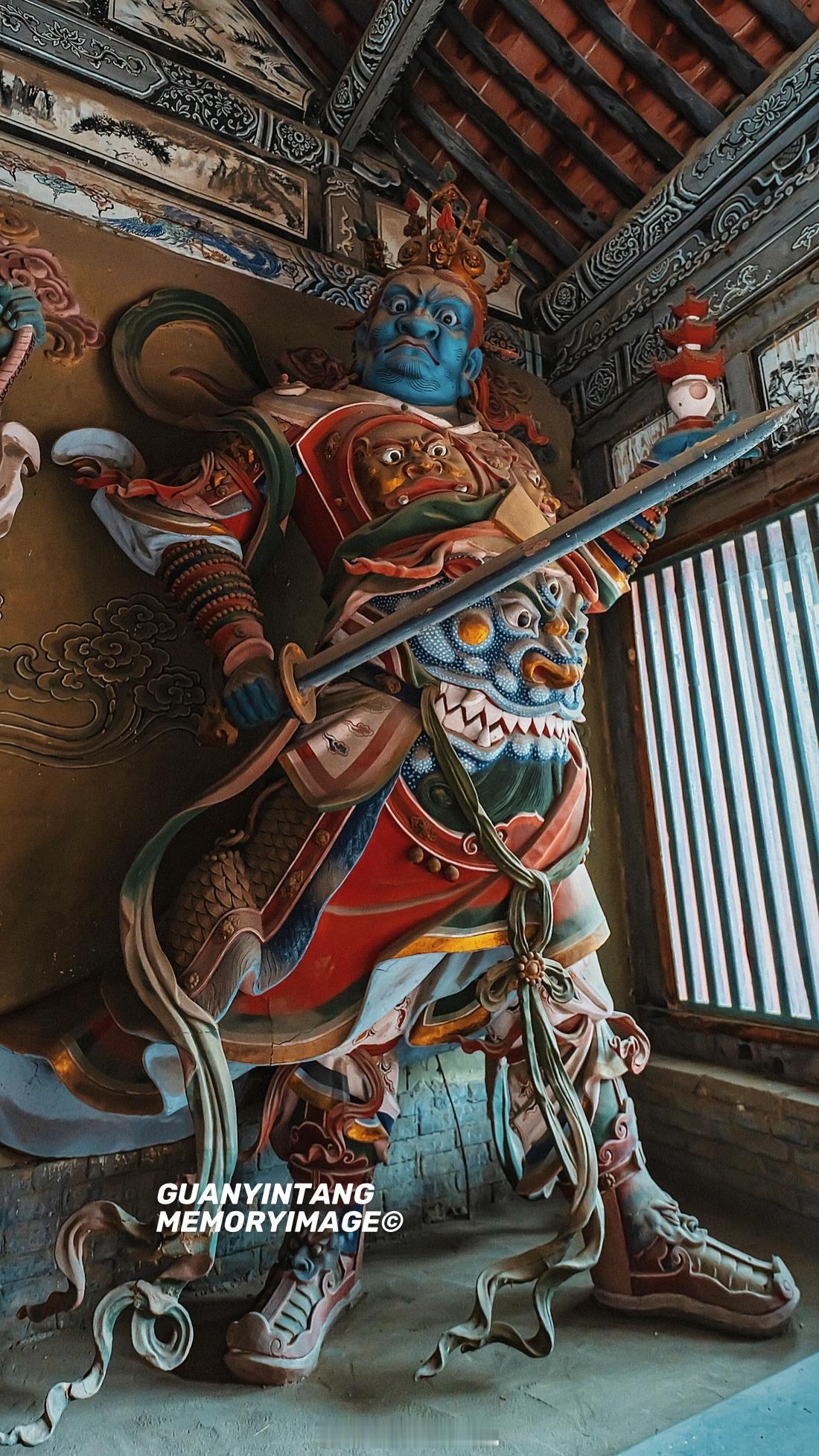 长治观音堂天王殿四大天王​表情还都挺傲娇MEMORYIMAGE©️📷 跟着黑神